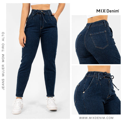 JEANS MUJER MOM TIRO ALTO   2027